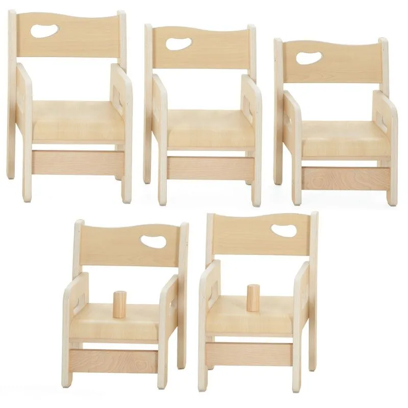 U3 children's chair Ole as a set of 4 in 3 heights for the toddler area U3 children's chair Ole as a set of 4 in 3 heights for the toddler area